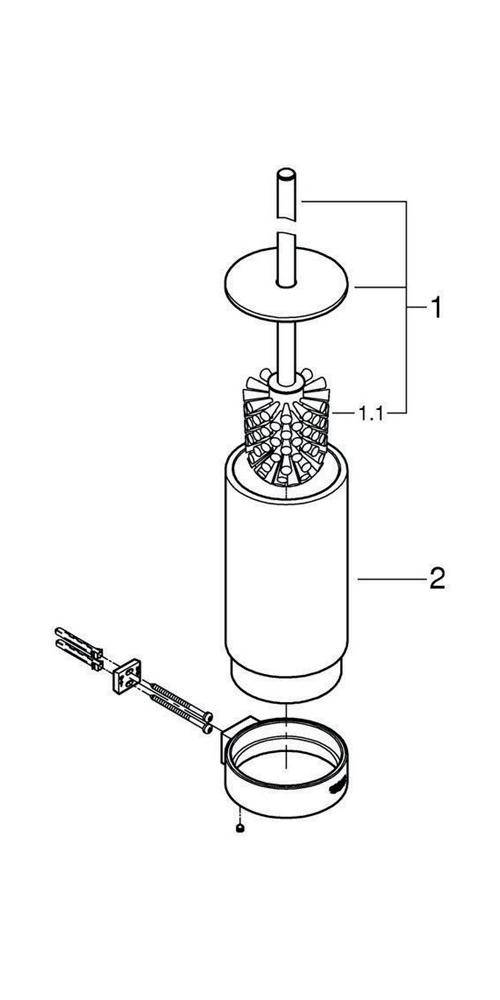 GROHE Toilettenbürstengarnitur SELECTION chrom