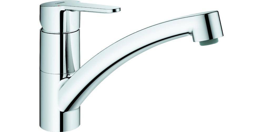 GROHE Einhand-Spültischarmatur BAUECO 1/2Zoll fla Ala chr chrom