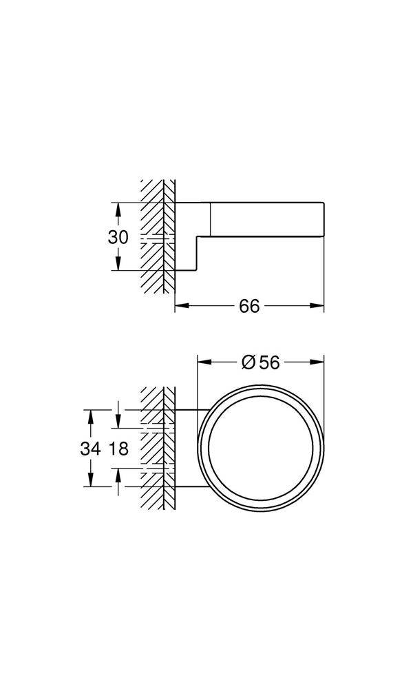 GROHE Halter SELECTION warm sunset gebürstet
