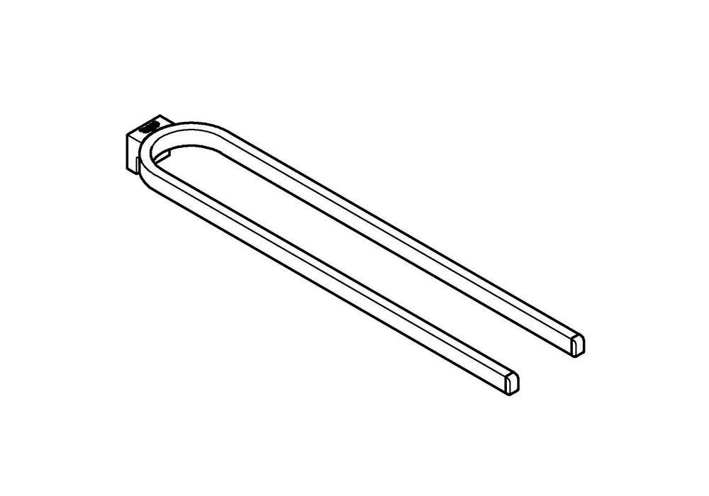 GROHE Handtuchhalter SELECTION 411mm, nicht schwenkbar, 2-armig chrom