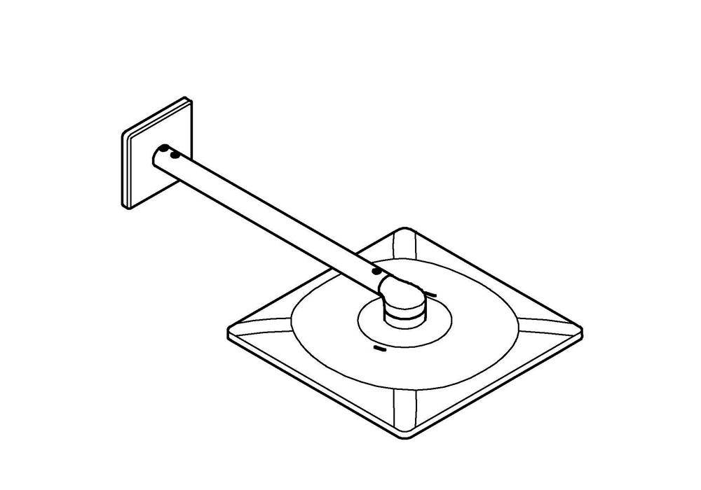 GROHE Kopfbrause RAINSHOWER SmartActive 310 Cube 430mm ha graph gebü