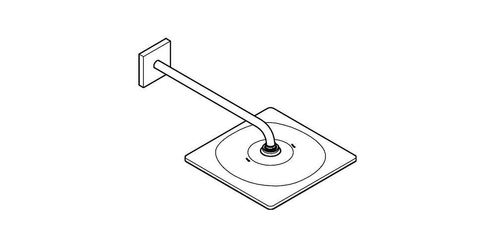 GROHE Kopfbrauseset RAINSHOWER 310 MONO CUBE 422mm su-st supersteel