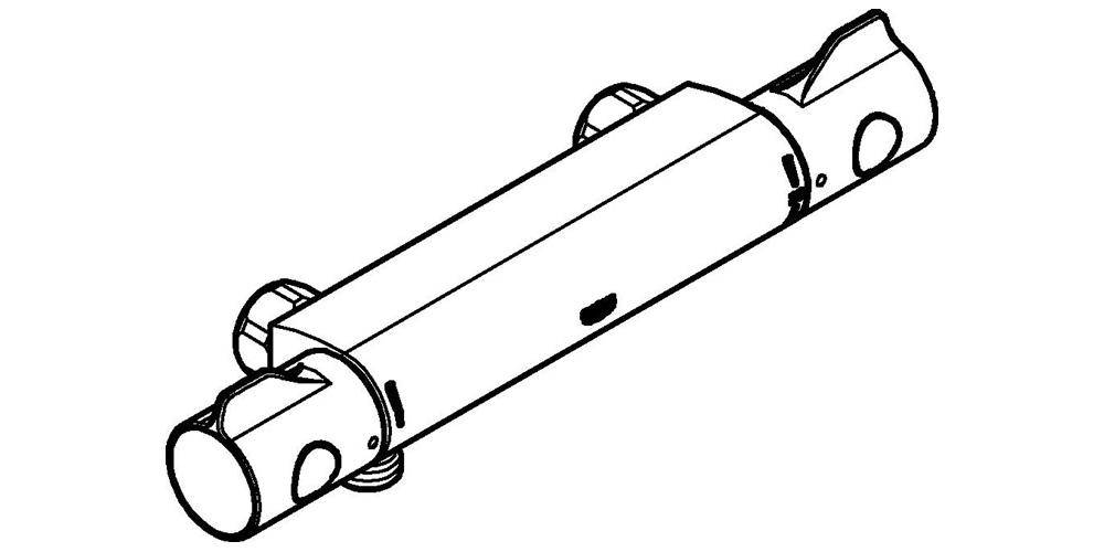 GROHE Thermostat-Brausebatterie GROHTHERM 800 1/2Zoll chr chrom