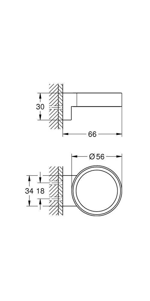 GROHE Halter SELECTION chrom