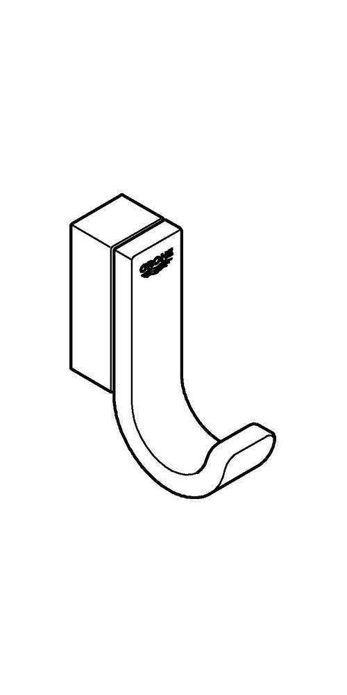 GROHE Bademantelhaken SELECTION 1-fach hard graphite