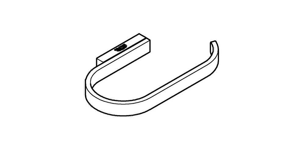 GROHE Toilettenpapierhalter SELECTION ohne Deckel hard graphite