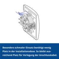 ALING-CONEL Unterputz-Ein/Aus-Schalter mit Glimmlampe 16AX/250V~ inkl.Rahmen Weiß ALING-CONEL Unterputz-Ein/Aus-Schalter mit Glimmlampe 16AX/250V~ inkl.Rahmen Weiß