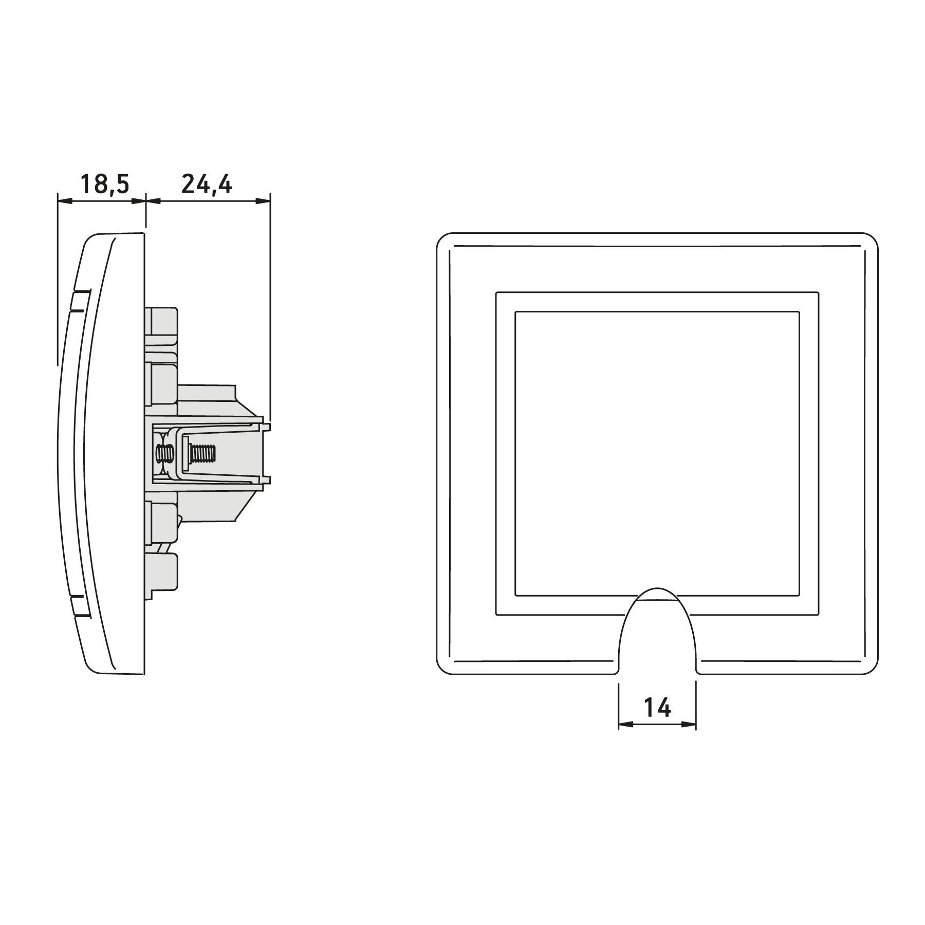 ALING-CONEL Unterputz-Herdanschlussdose 5 x 2,5mm² / 440V~ inkl.Rahmen Weiß