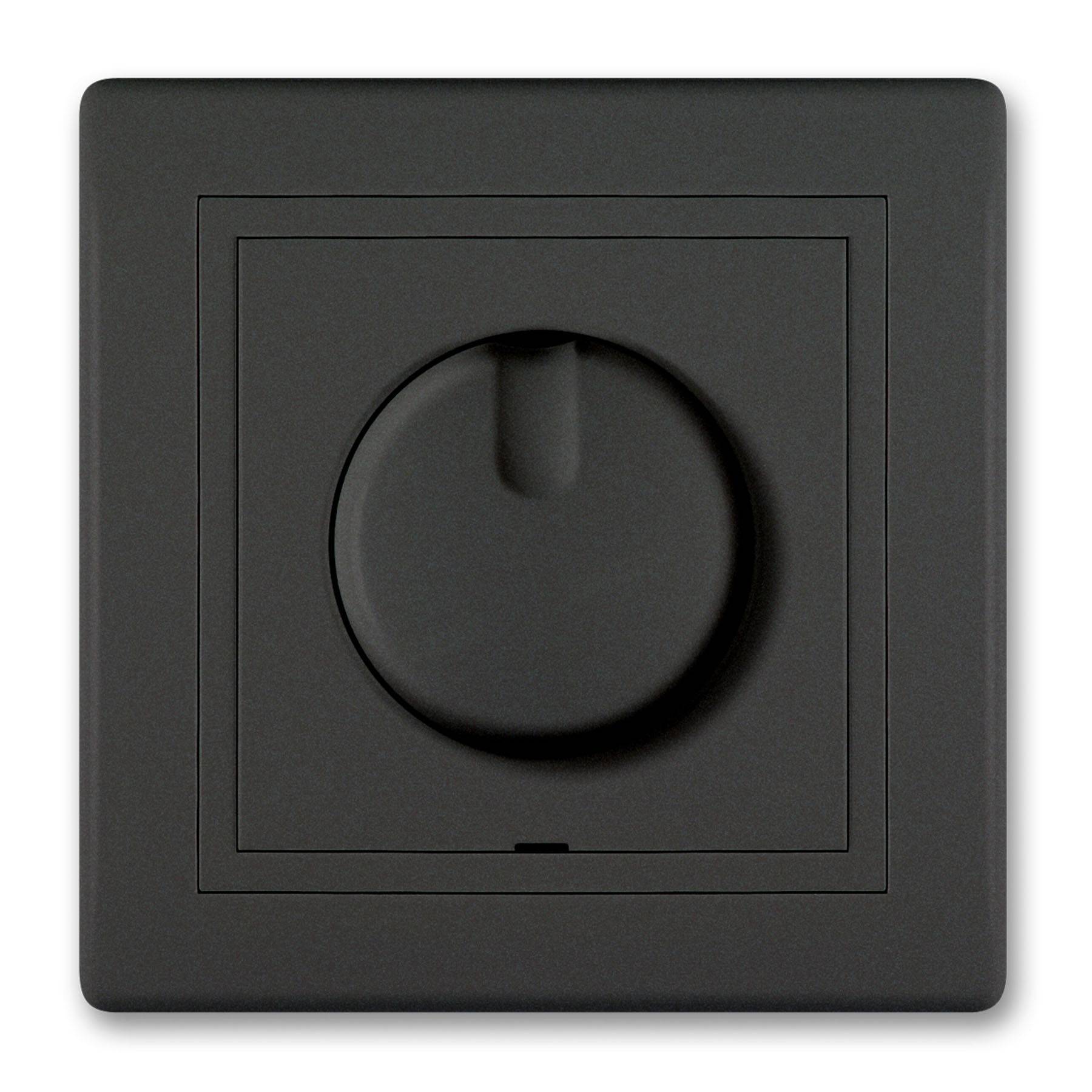 ALING-CONEL Unterputz-Universal LED Dimmer 0-100W/10-250W 230V~/50Hz inkl.Rahmen Schwarz Soft Touch