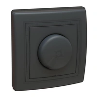 ALING-CONEL Unterputz-Universal LED Dimmer 0-100W/10-250W 230V~/50Hz inkl.Rahmen Schwarz Soft Touch ALING-CONEL Unterputz-Universal LED Dimmer 0-100W/10-250W 230V~/50Hz inkl.Rahmen Schwarz Soft Touch