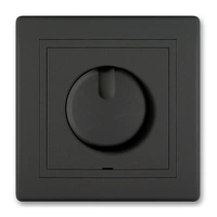 ALING-CONEL Unterputz-Dimmer mit Ein/Aus Schalter 40-400VA, 230V~/50Hz inkl.Rahmen Schwarz Soft Touch ALING-CONEL Unterputz-Dimmer mit Ein/Aus Schalter 40-400VA, 230V~/50Hz inkl.Rahmen Schwarz Soft Touch
