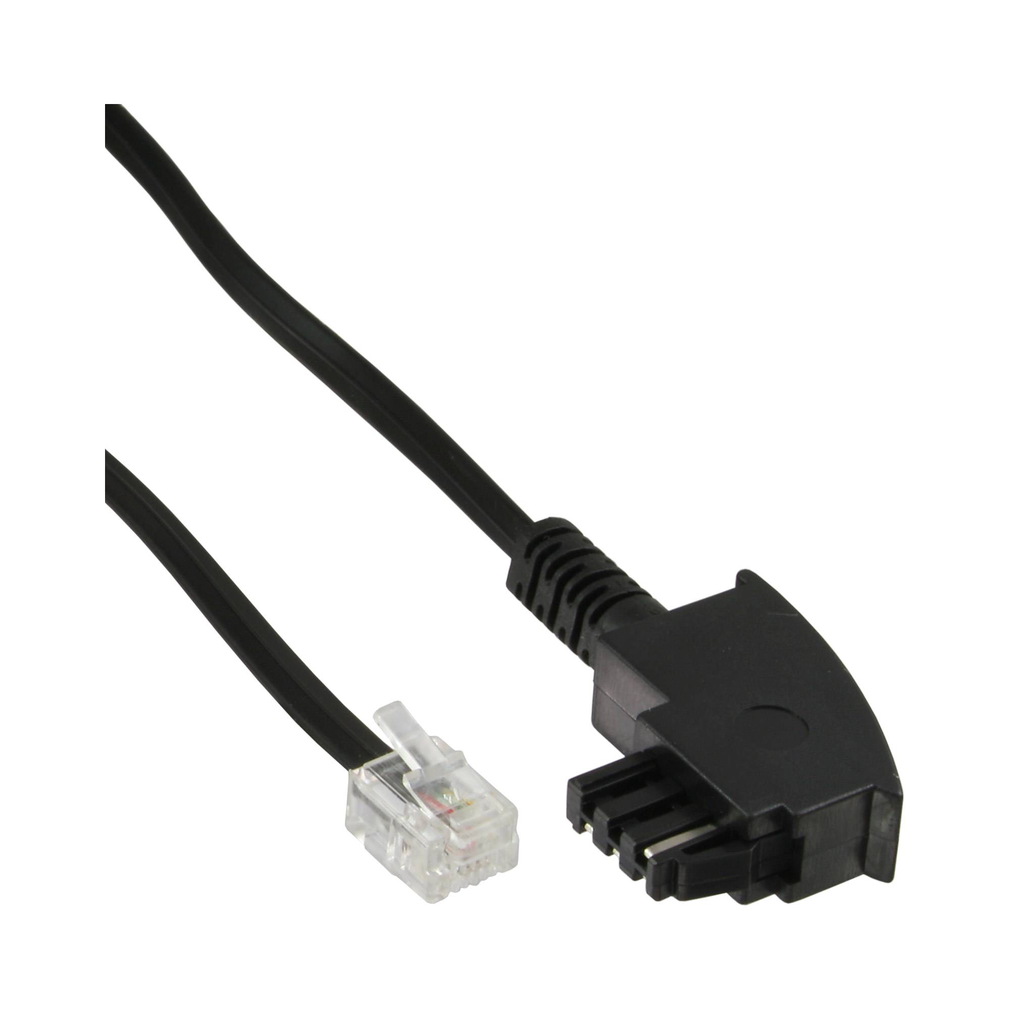 INLINE - TAE-F Kabel - für Telekom/Siemens-Geräte - TAE-F ST an RJ11 ST - 1m