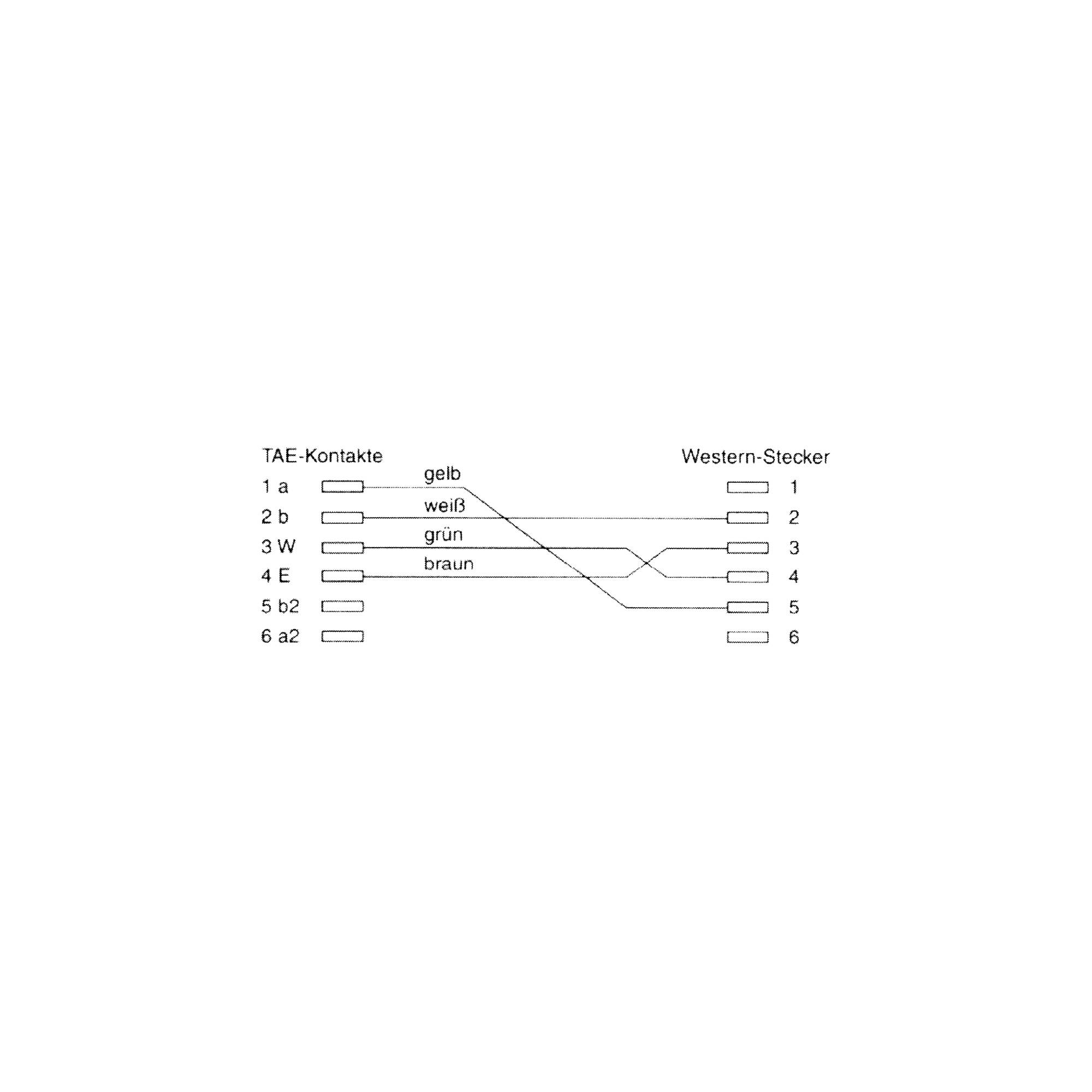 INLINE - TAE-F Kabel - für Telekom/Siemens-Geräte - TAE-F ST an RJ11 ST - 10m
