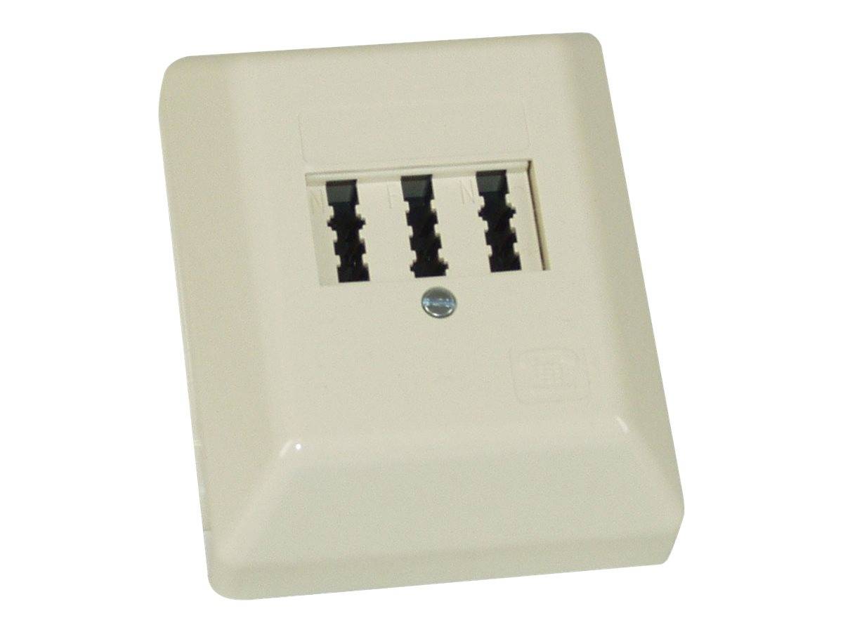 INLINE - TAE Anschlussdose - TAE-N/F/N - Aufputz