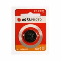 AGFAPHOTO CR 2032 3V Lithium-Knopfzellenbatterie in Einzelhandels-Blisterverpackung.