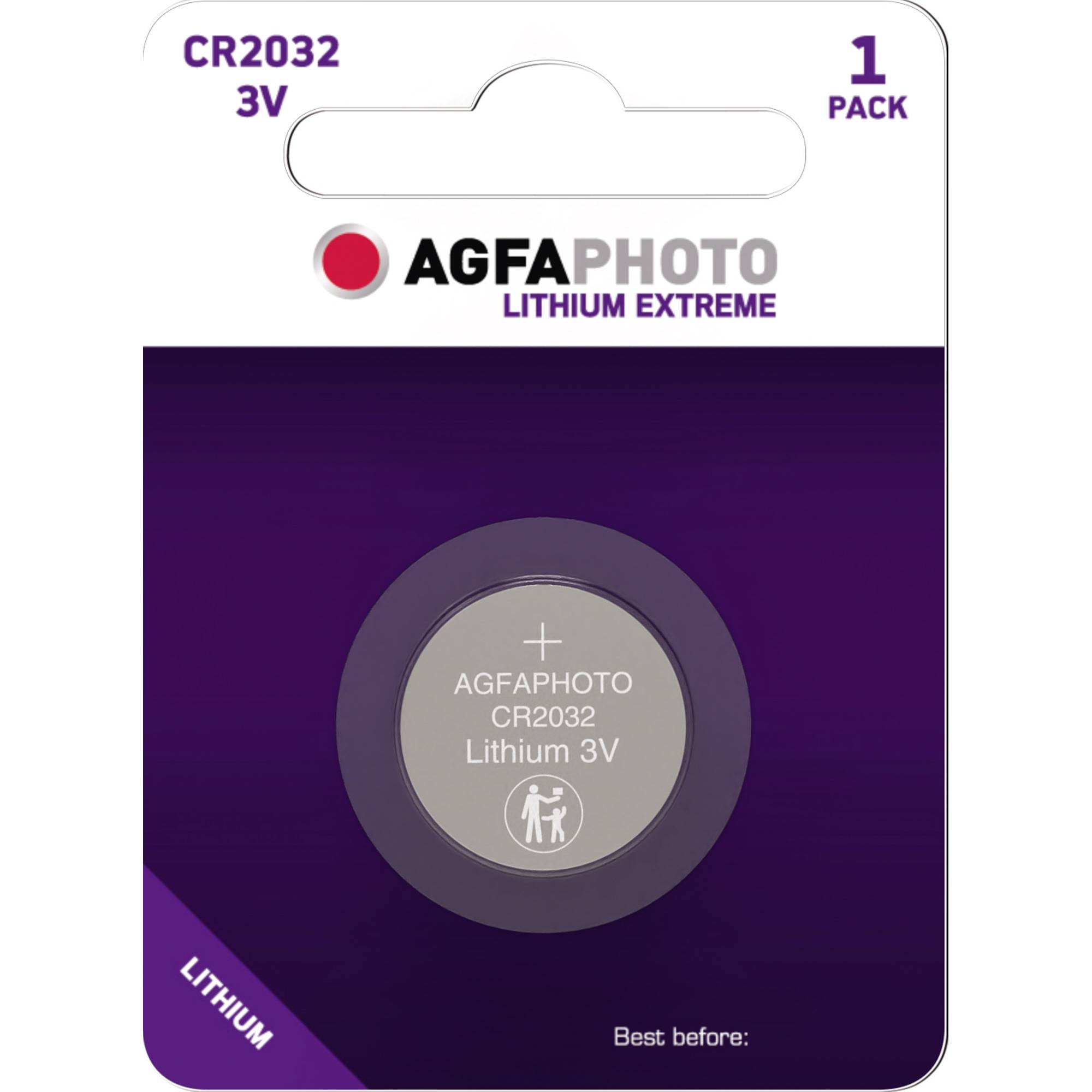 AgfaPhoto Knopfzelle 150-803432 CR2032 Lithium 3V