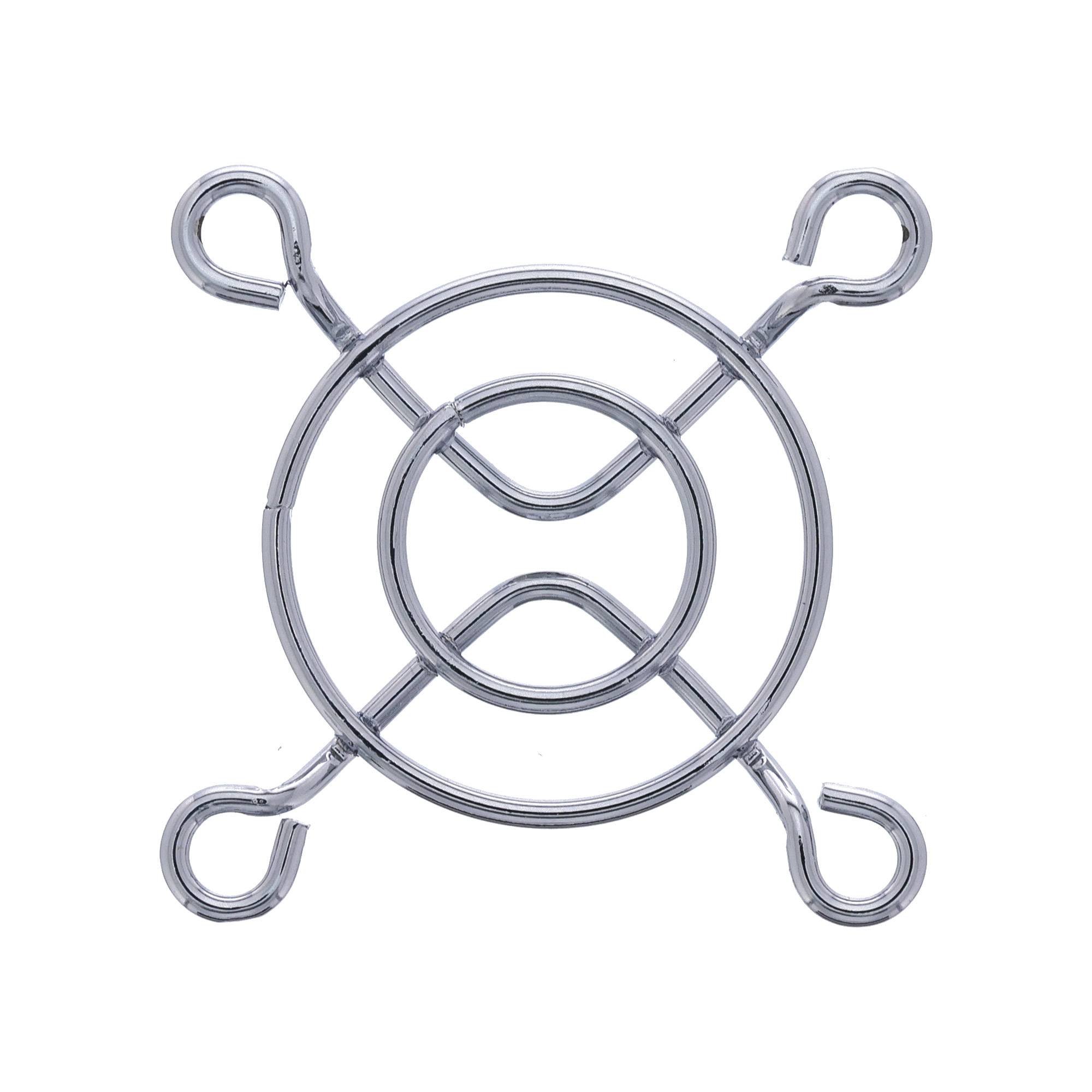 INLINE - Lüftergitter Metall - verchromt - 40x40mm