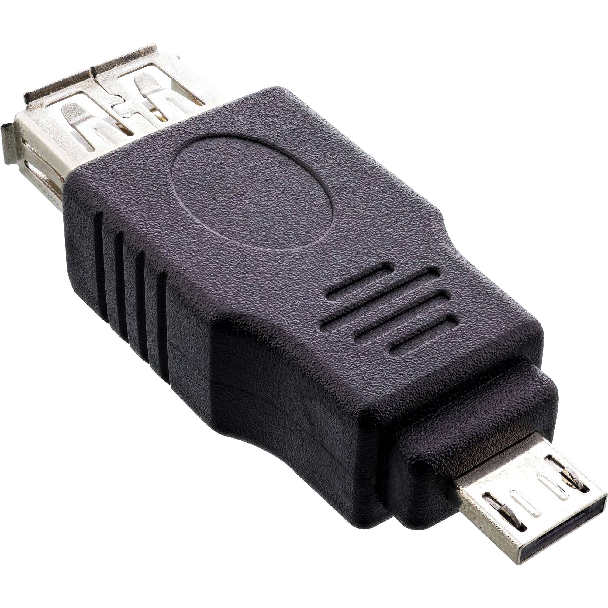InLine Micro-USB Adapter - Micro-A Stecker an USB A Buchse - zu USB (W)