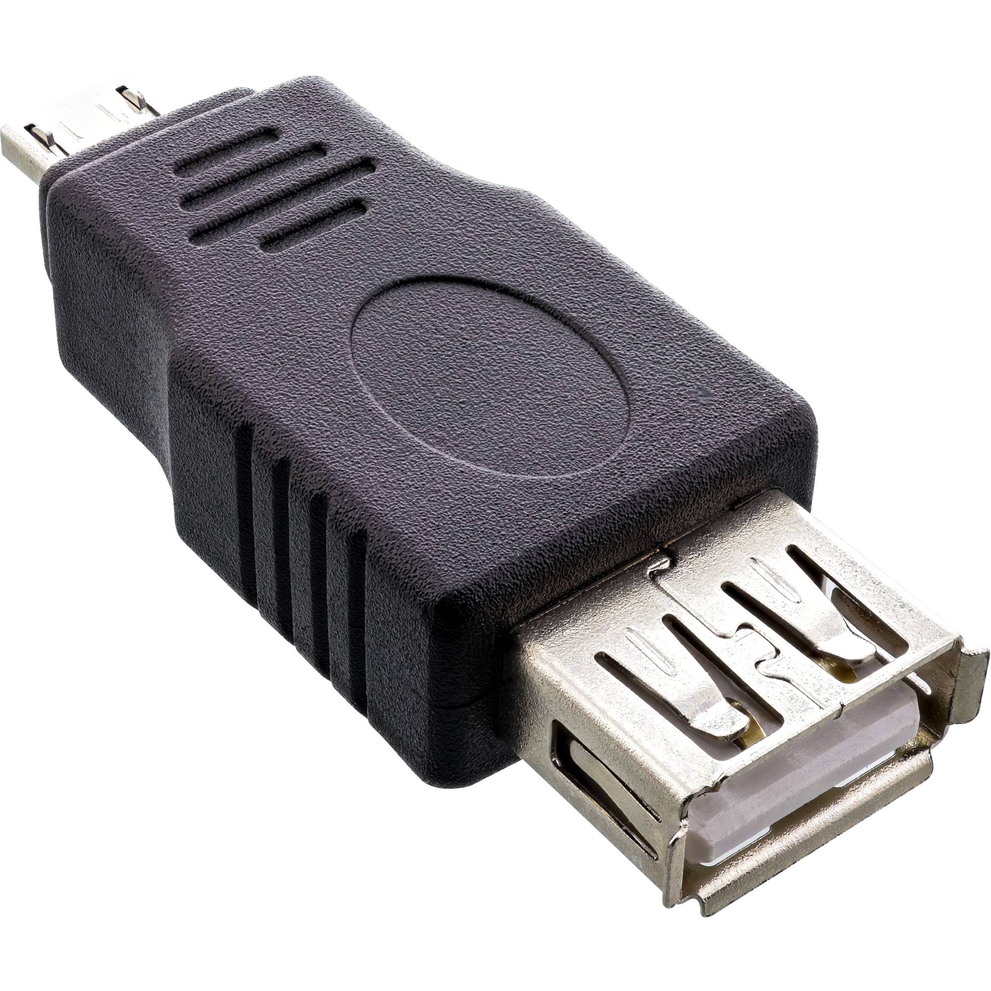 InLine Micro-USB Adapter - Micro-A Stecker an USB A Buchse - zu USB (W)