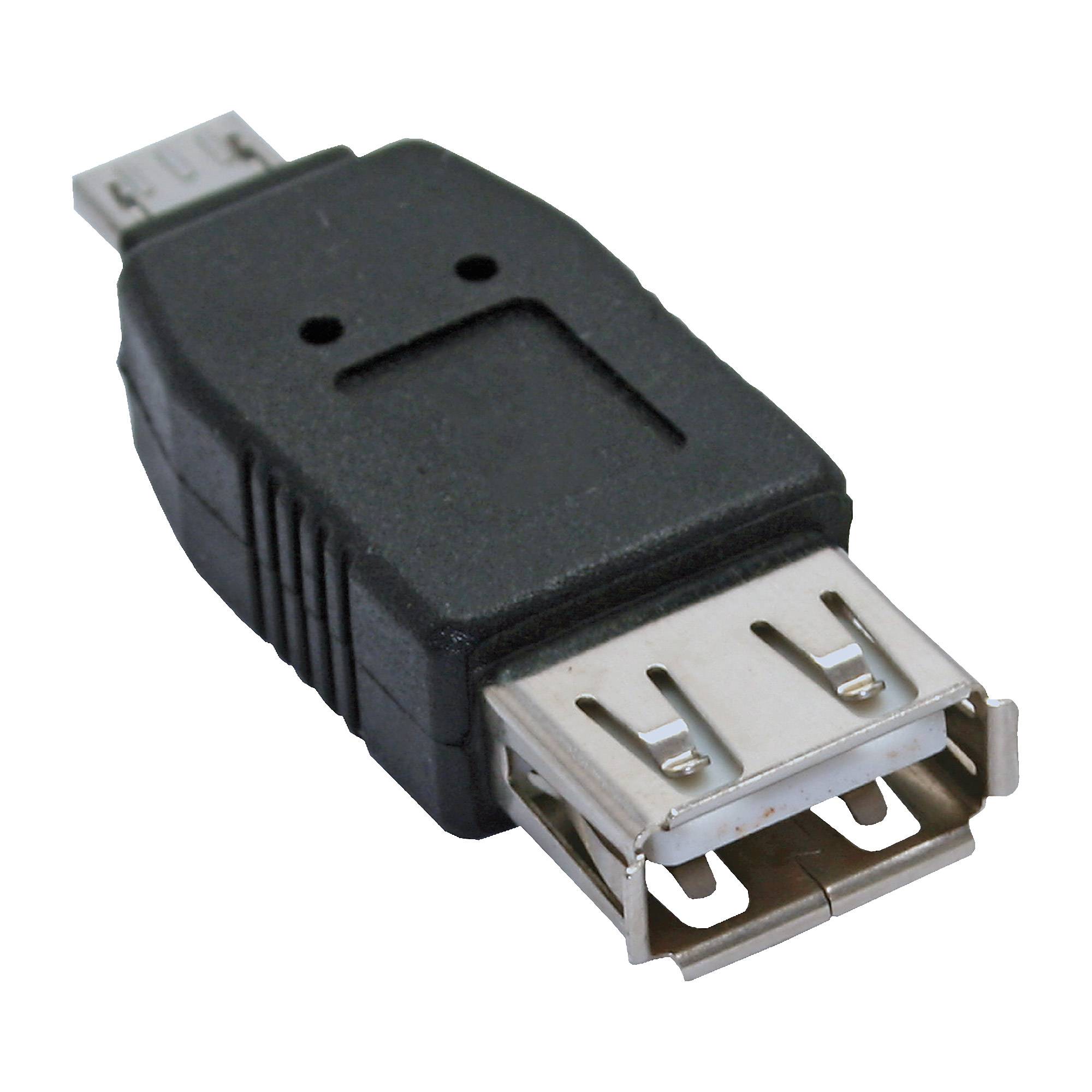 InLine Micro-USB Adapter - Micro-A Stecker an USB A Buchse - zu USB (W)
