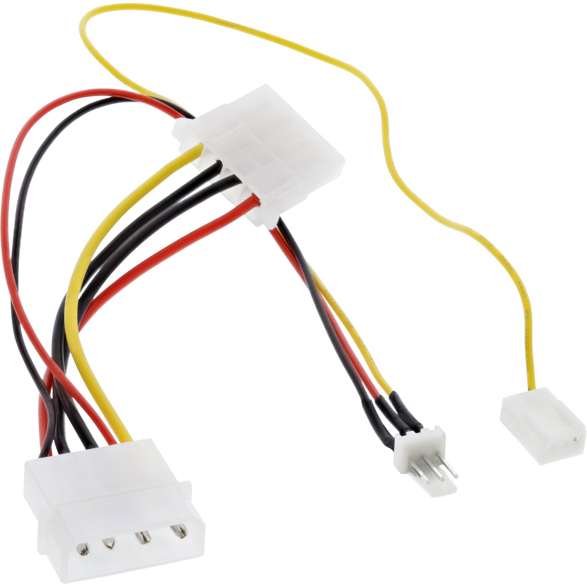 InLine Lüfter Adapterkabel - 12V zu 7V - mit Tachosignal - (M) bis Molex - 3-pol