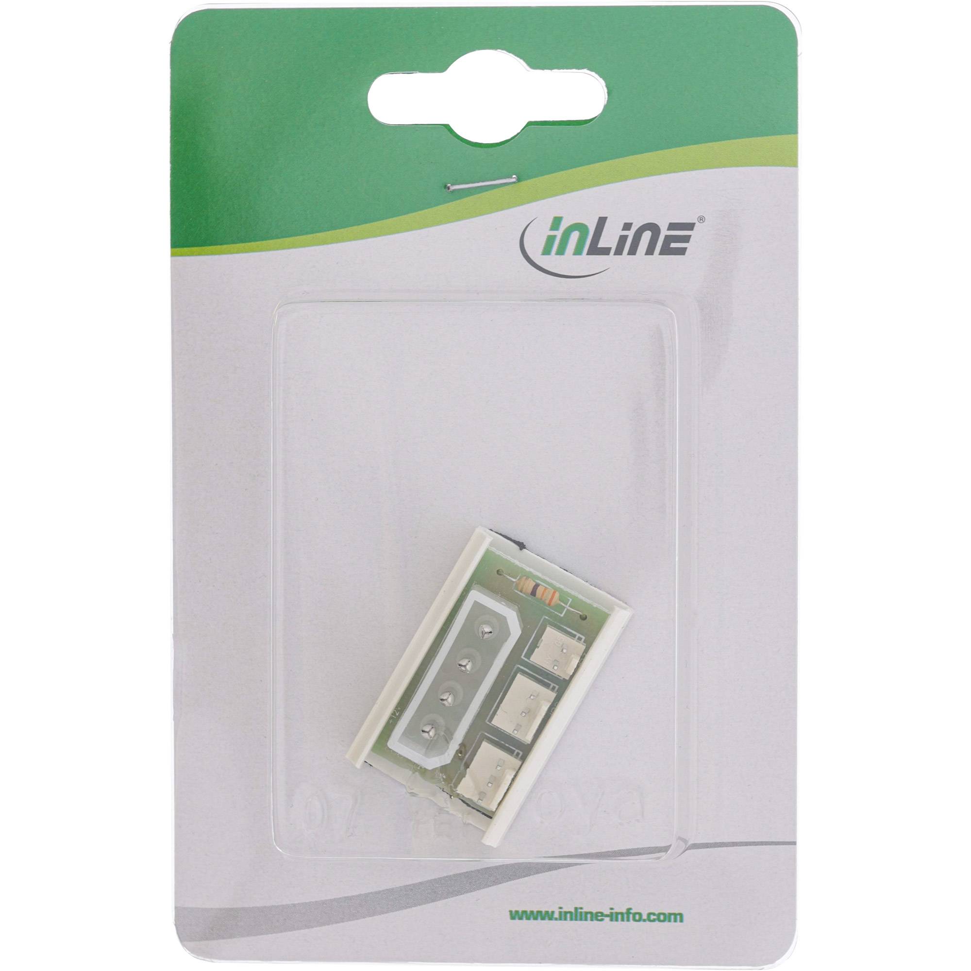 INLINE - Lüfter Power Adapterplatine - 1x 13,34cm (5,25"") zu 2x Lüfter
