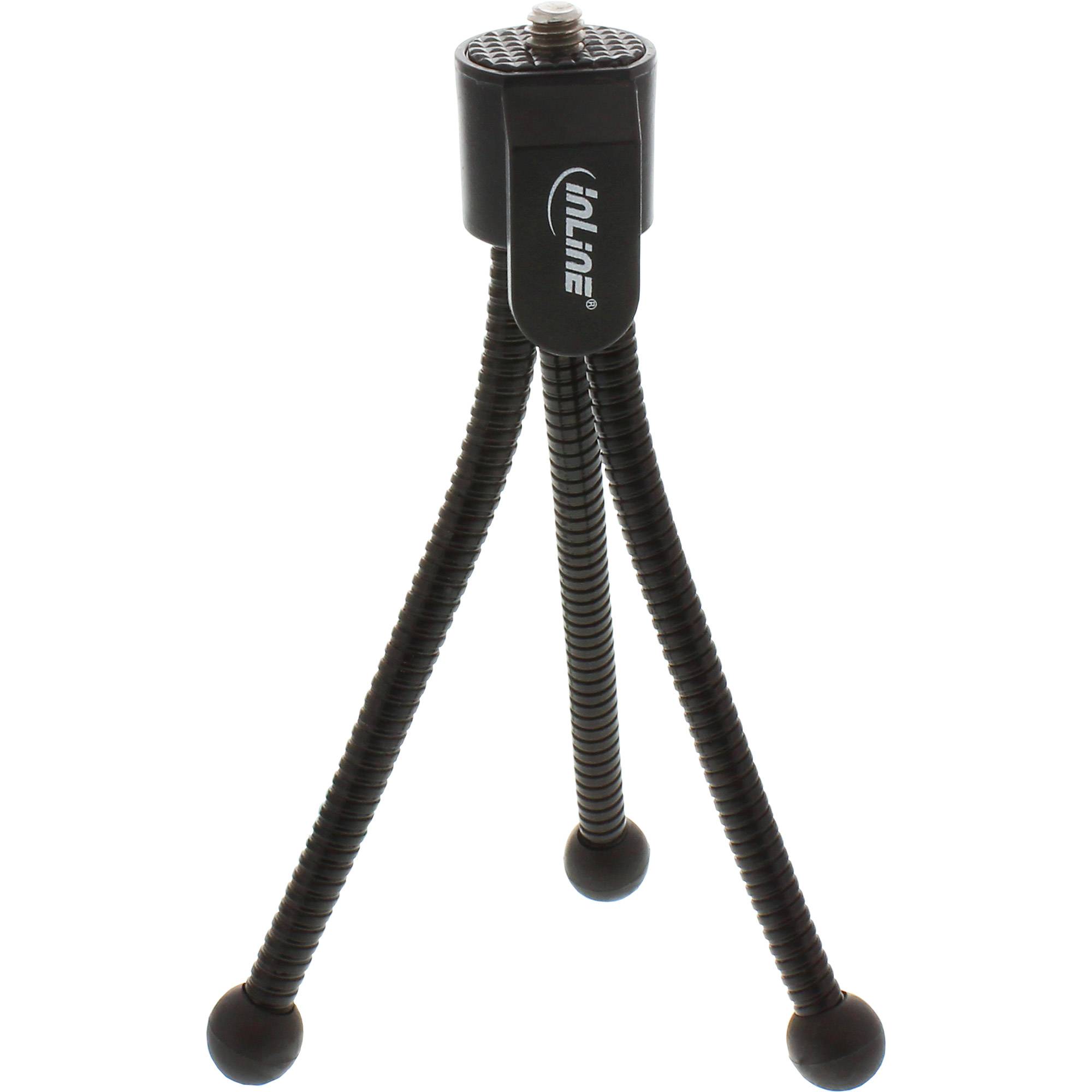INLINE - Mini-Stativ für Digitalkameras - 12,5cm Höhe - schwarz