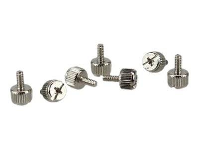 INLINE - Rändelschrauben - silber - für Gehäuse - 6er Pack