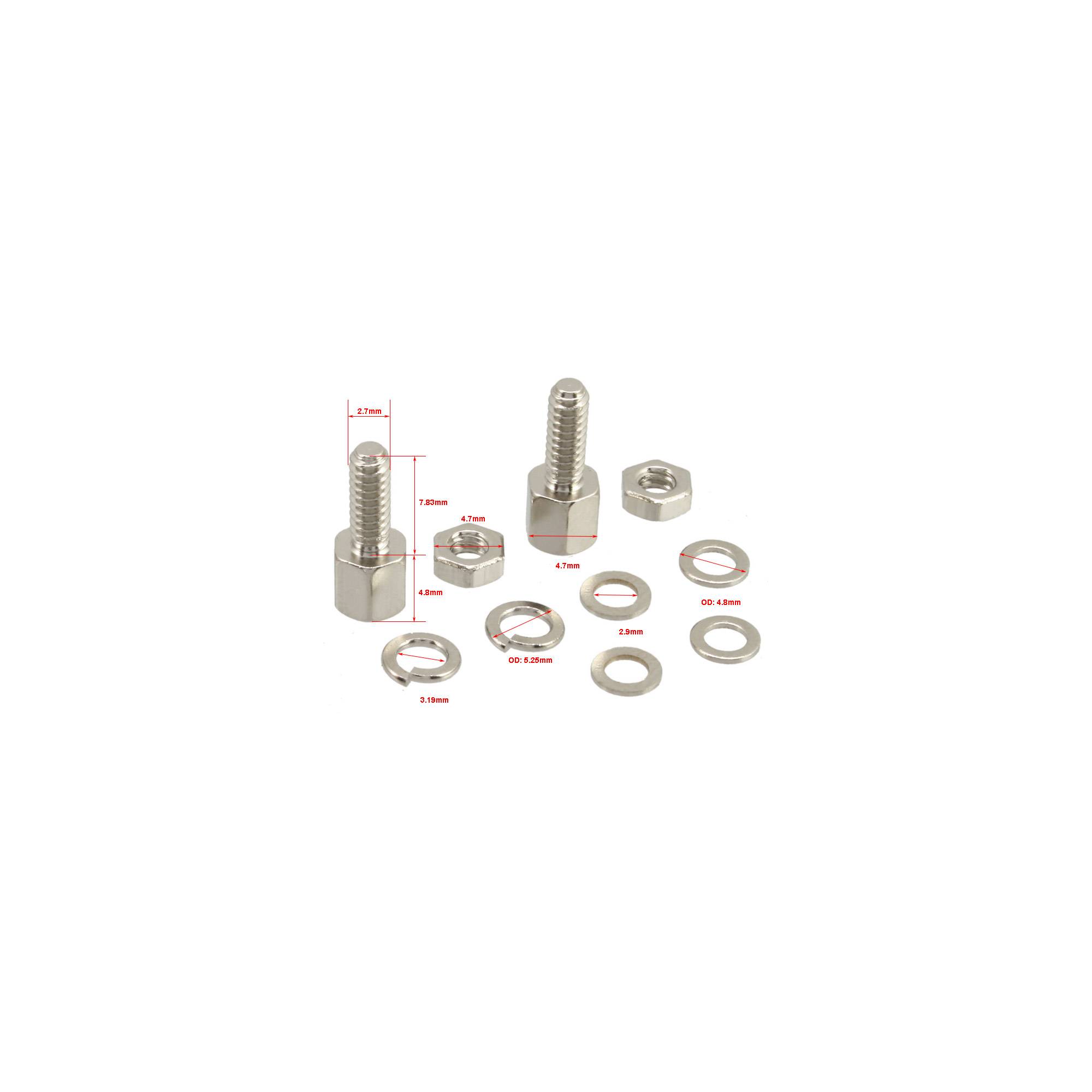 InLine® Schraubensatz (SUB-D Befestigungssatz), 10-teilig