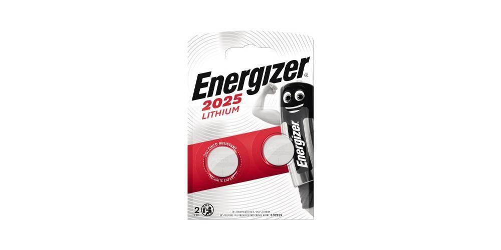 Energizer ® Knopfzelle Lithium CR2025 3V 155 mAh 2 St./Pack.