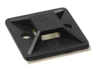 InLine Befestigungssockel für Kabelbinder - 30x30mm - selbstklebend - 10 Stück -