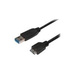 M-CAB - USB-Kabel - USB Typ A (M) zu Micro-USB Typ B (M) - USB 3.0 - 1 m - Schwarz