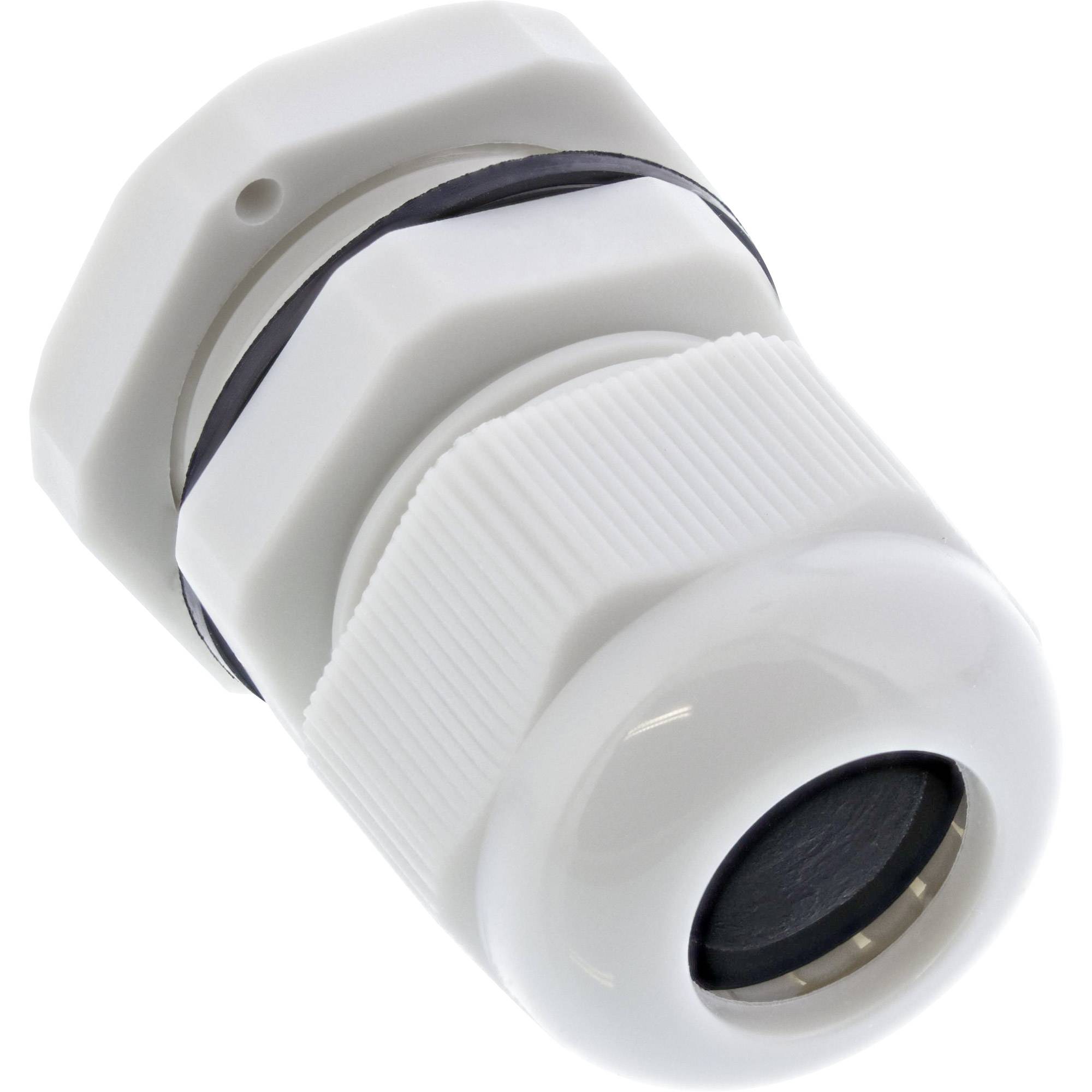 INLINE - Kabeldurchführung PG 13.5 Nylon IP68 6-12mm - grau - 10 Stück