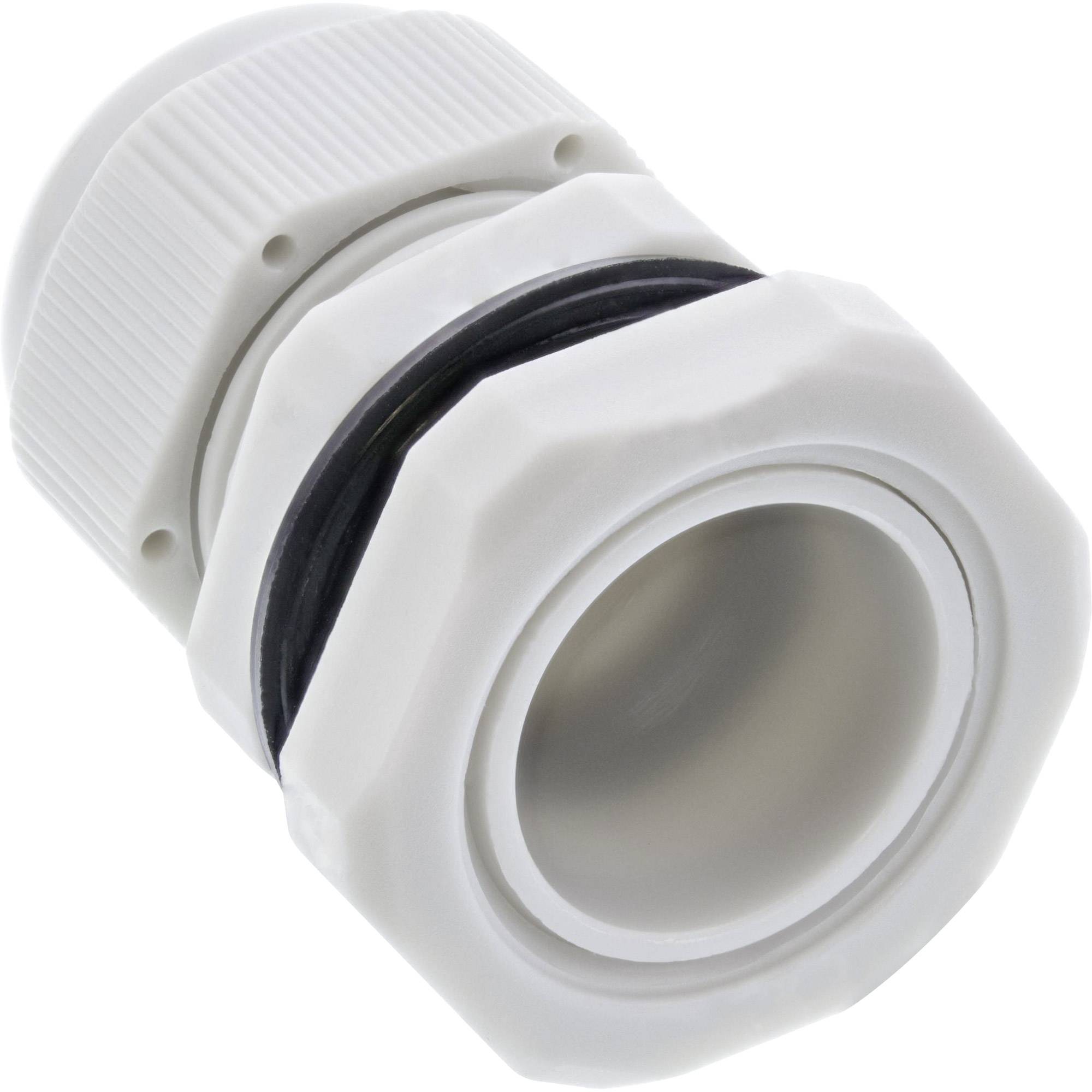 INLINE - Kabeldurchführung PG 13.5 Nylon IP68 6-12mm - grau - 10 Stück
