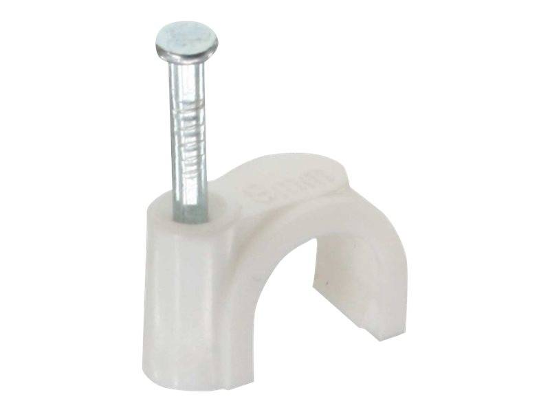 INLINE - Kabelschelle 8mm rund - weiß - 100 Stück
