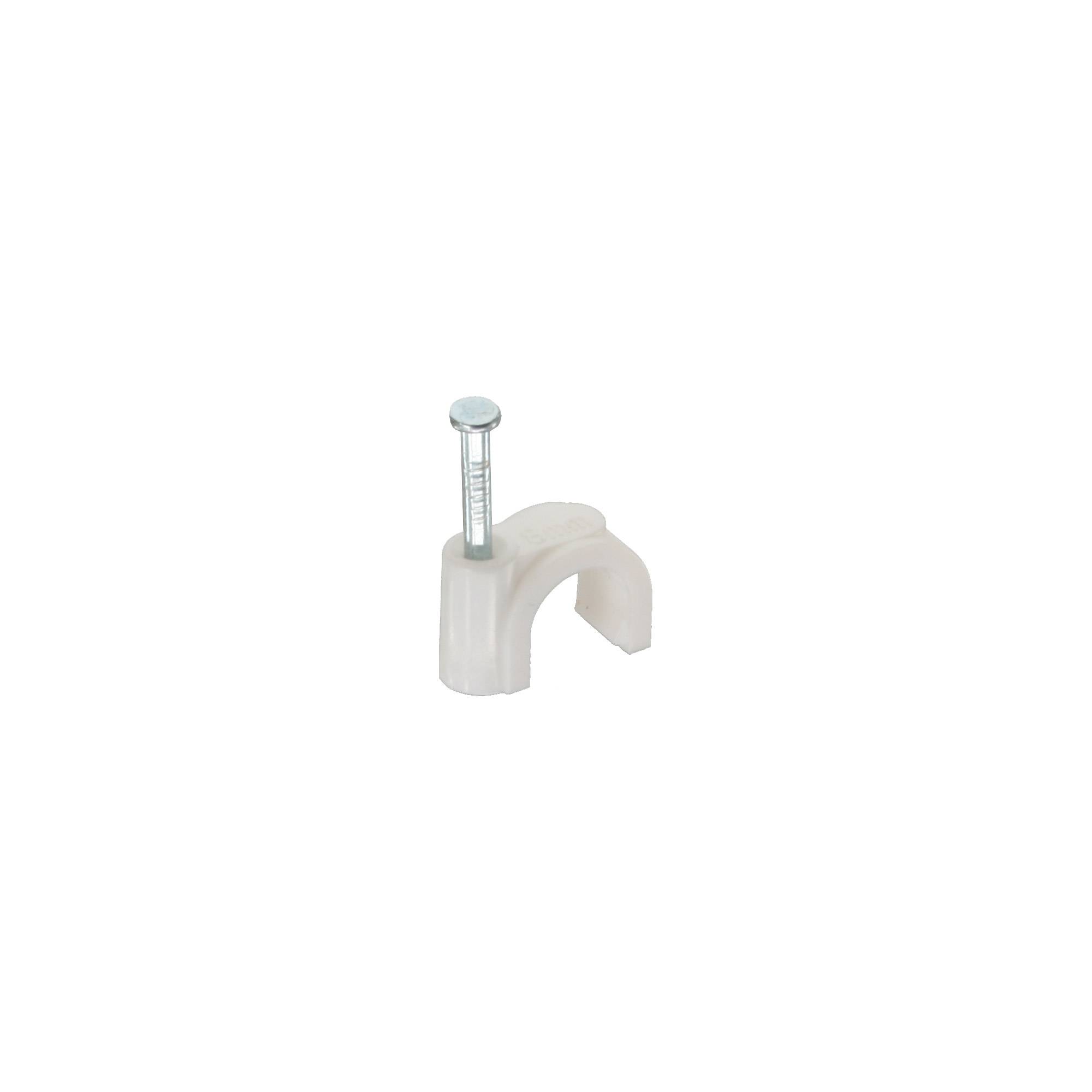 INLINE - Kabelschelle 8mm rund - weiß - 100 Stück