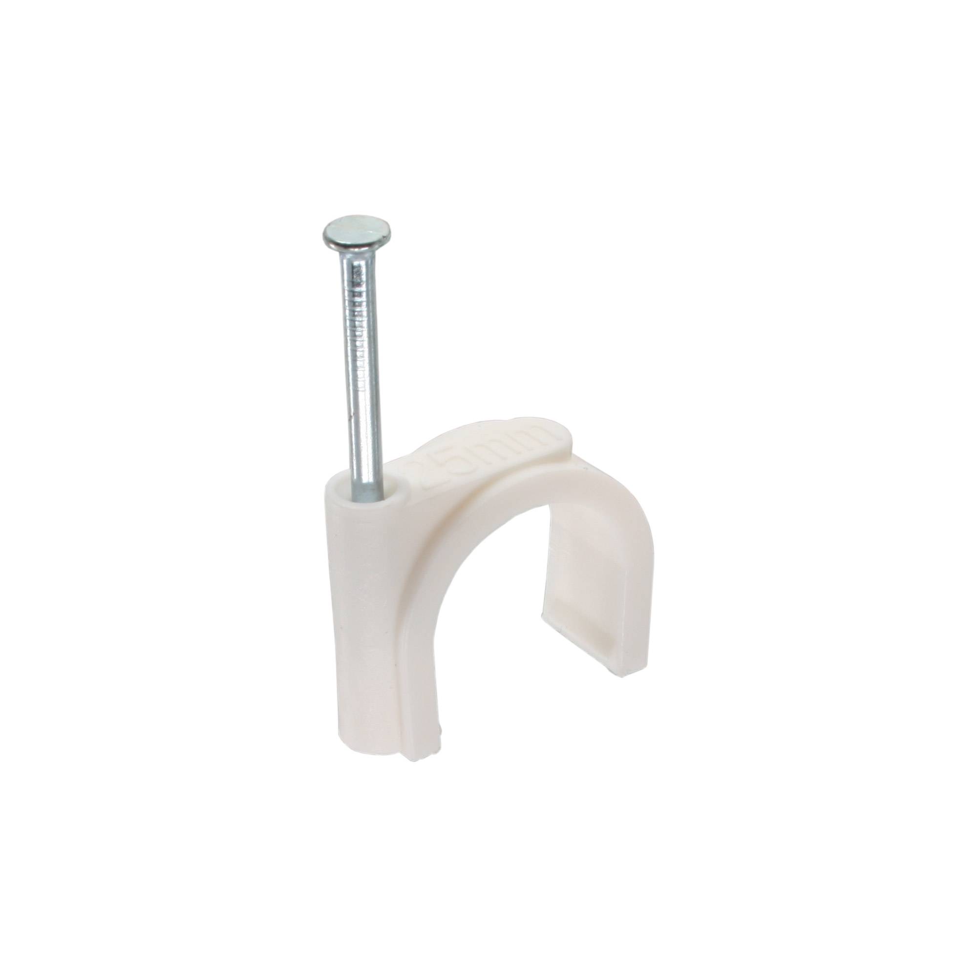 INLINE - Kabelschelle 8mm rund - weiß - 100 Stück