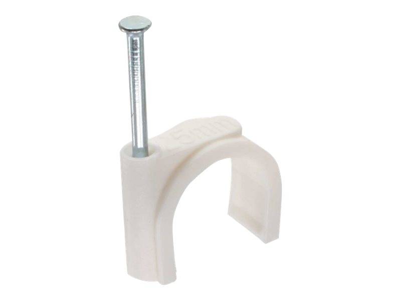 InLine Kabelschelle 10mm rund - weiß - 100 Stück - 100er