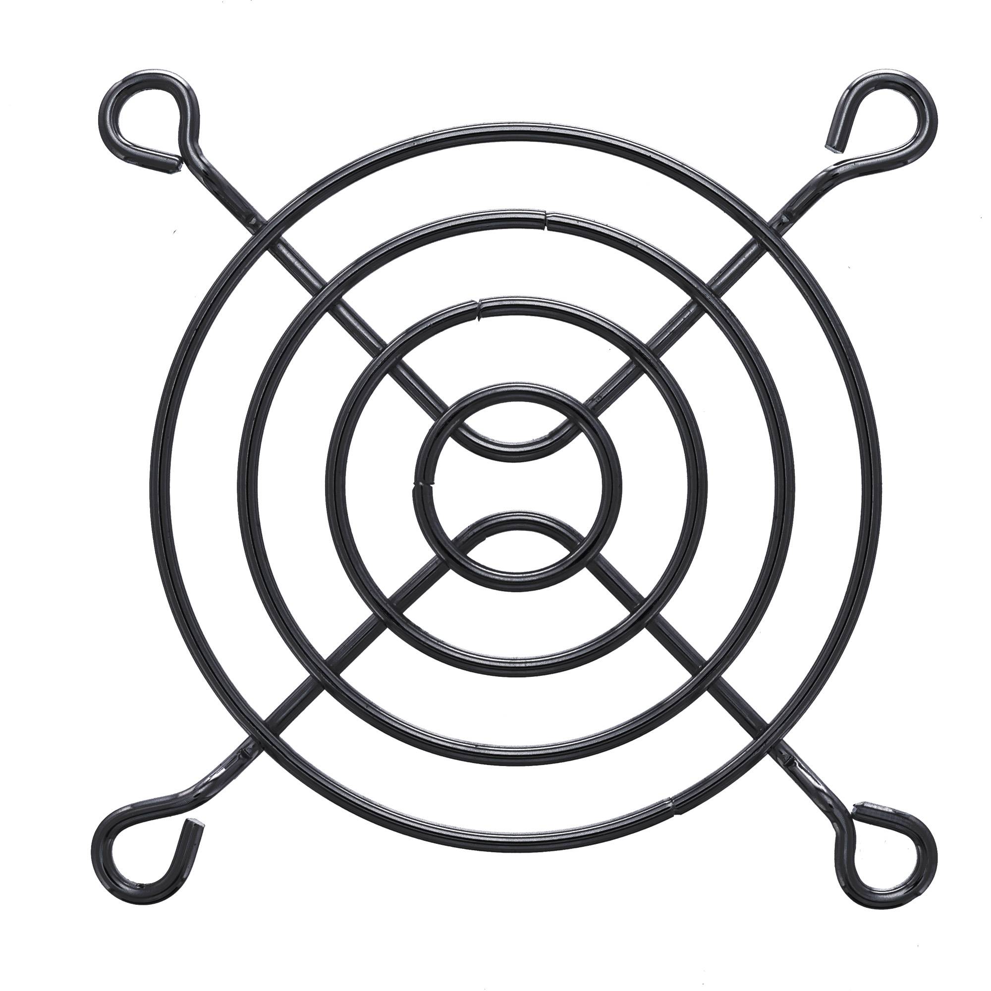 INLINE - Lüftergitter Metall - schwarz - 60x60mm