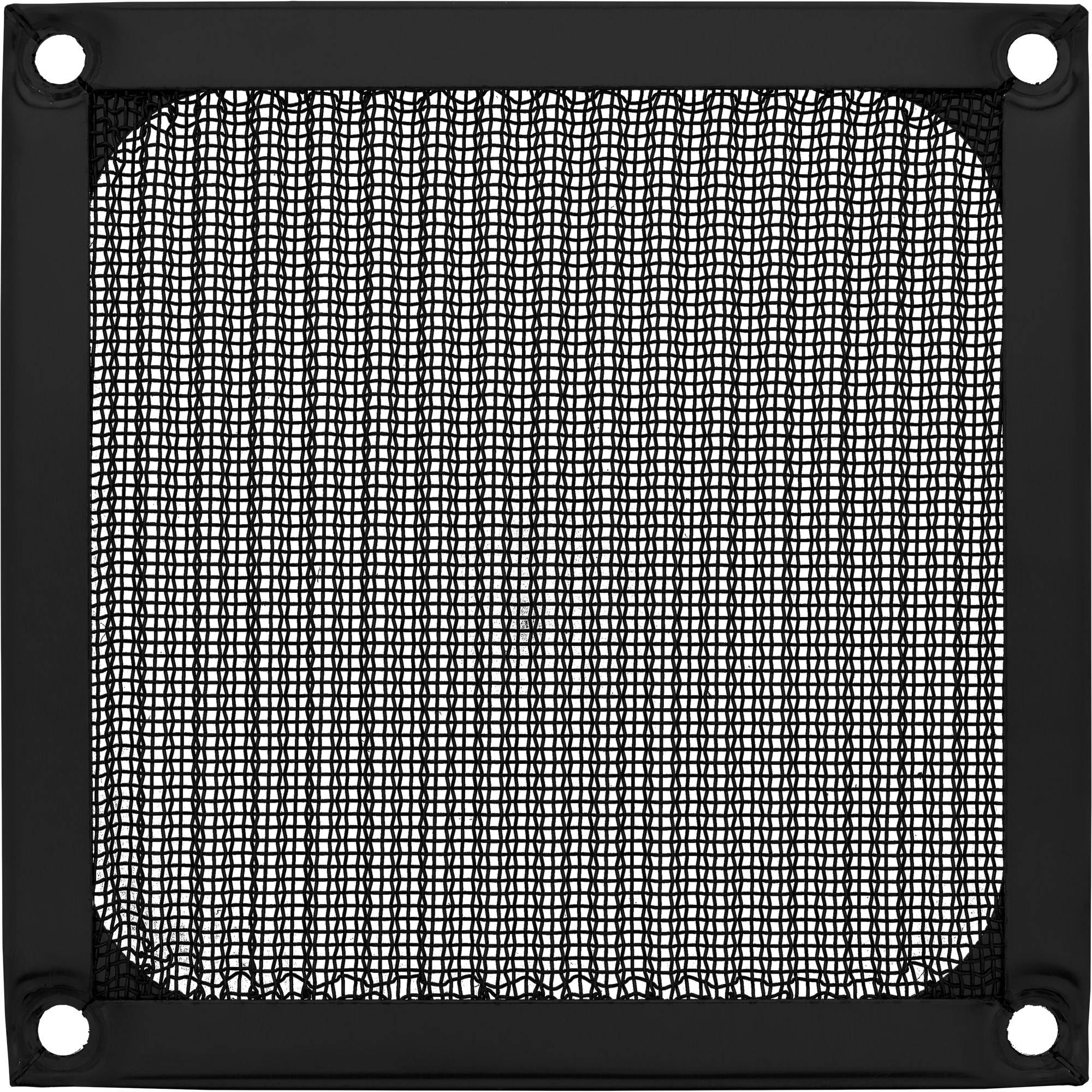 INLINE - Lüftergitter - Aluminium Filter - 92x92mm - schwarz