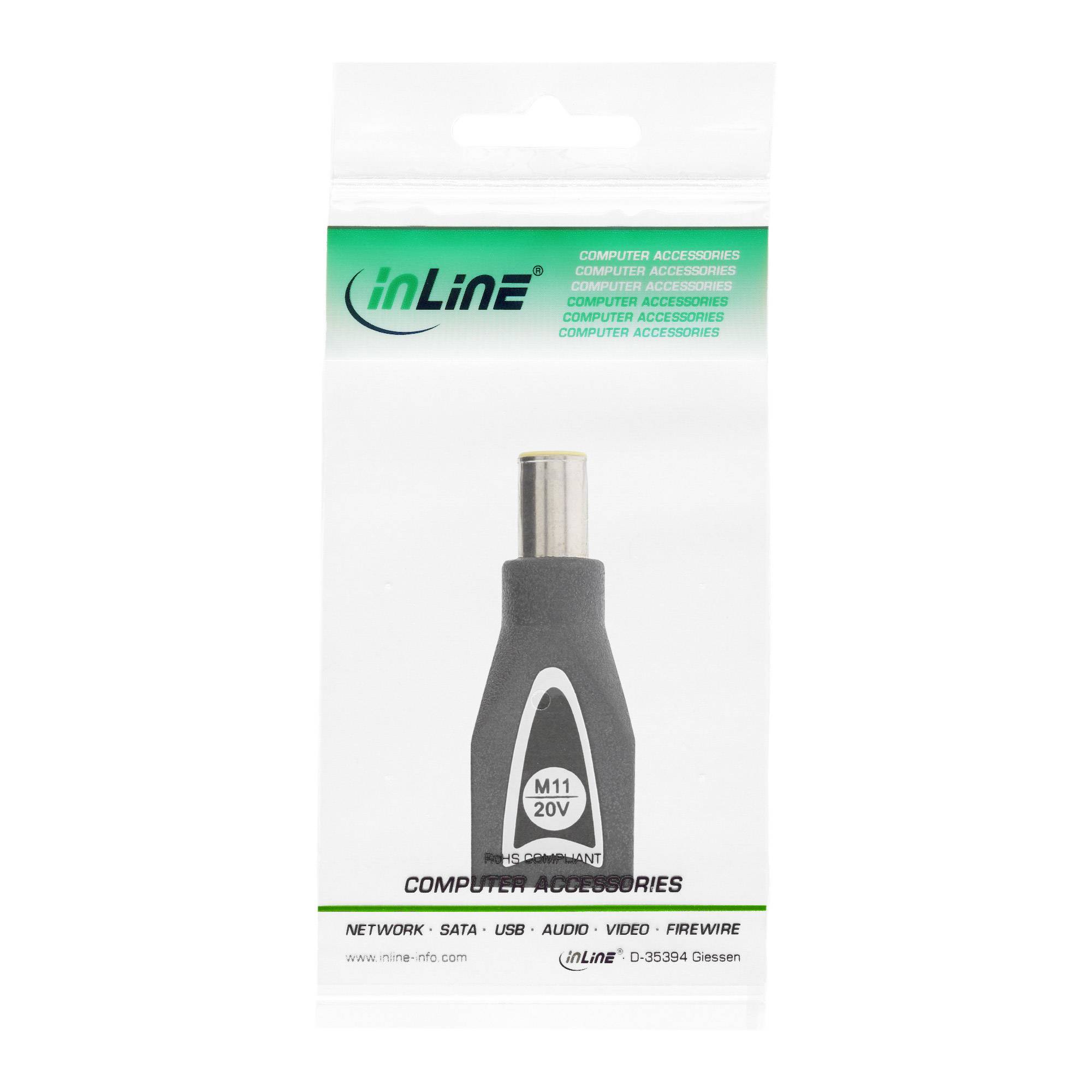 InLine Wechselstecker M11 (20V) für Universal Netzteil - 90W/120W - schwarz - Sc