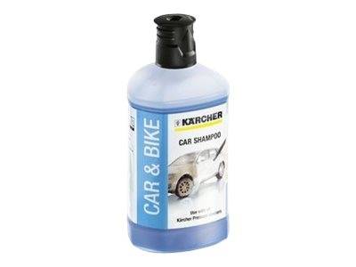 Eine Flasche Kärcher-Autoshampoo „Car & Bike