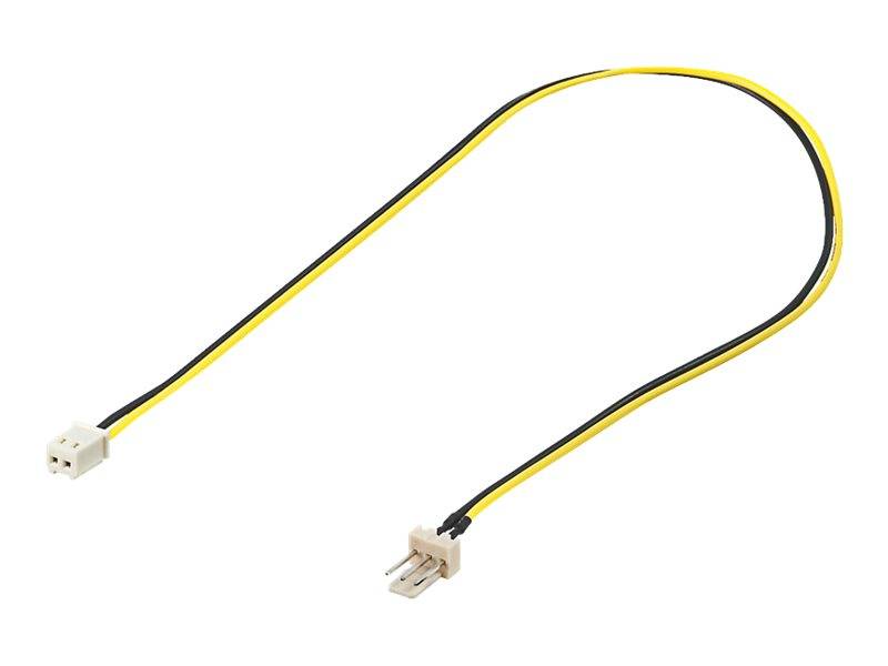 Int.PC Stromkabel, 3 pol. St > 2 pol. Kup., 0,3m, Bulk