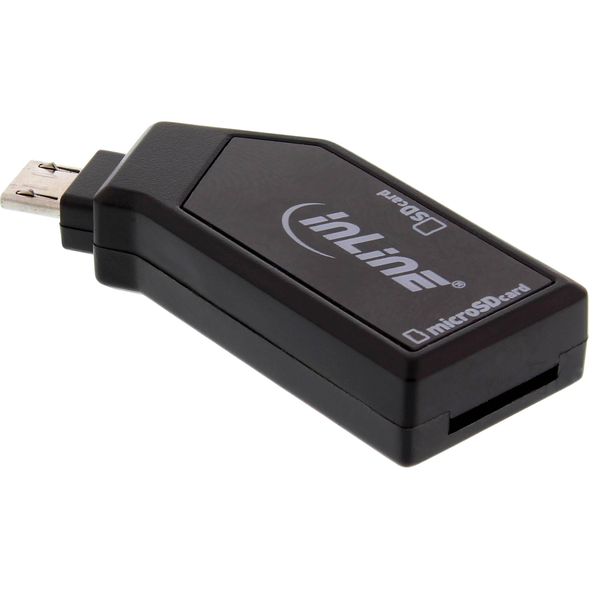 INLINE - OTG Mobile Card Reader - USB 2.0 - für SD+microSD - für Android Smartphone