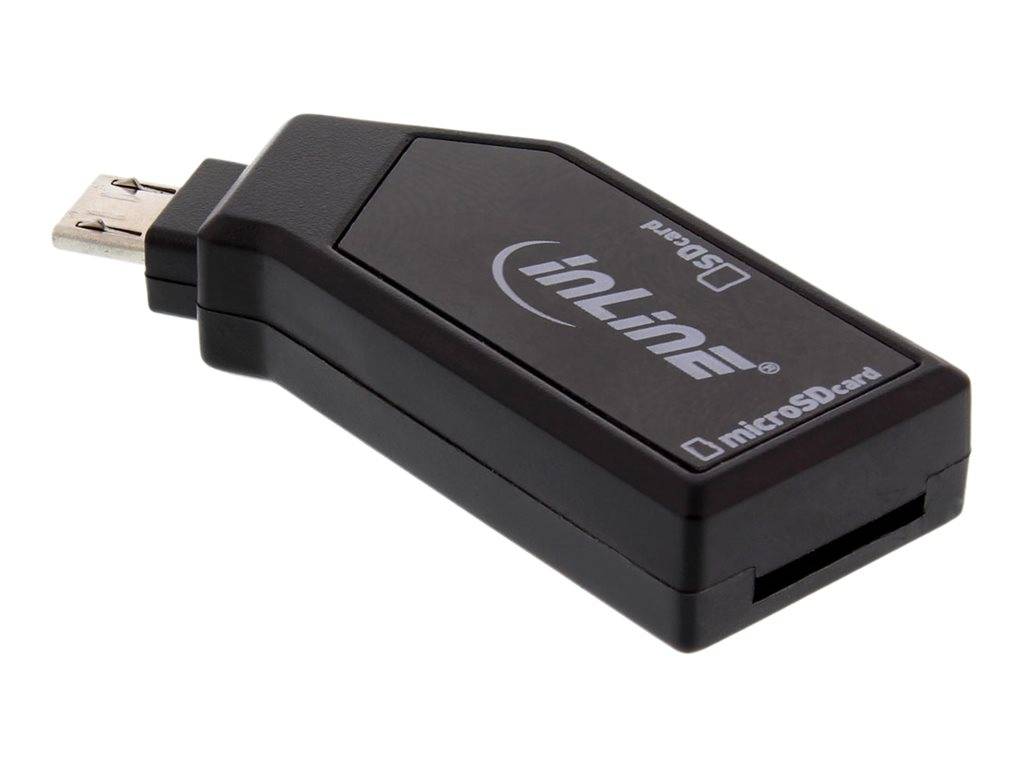 INLINE - OTG Mobile Card Reader - USB 2.0 - für SD+microSD - für Android Smartphone
