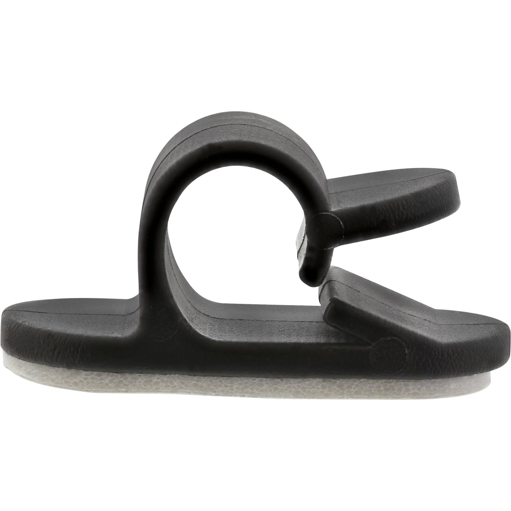 INLINE - 10er Pack Kabelmanager - mit Klebesockel - 2,8cm - schwarz