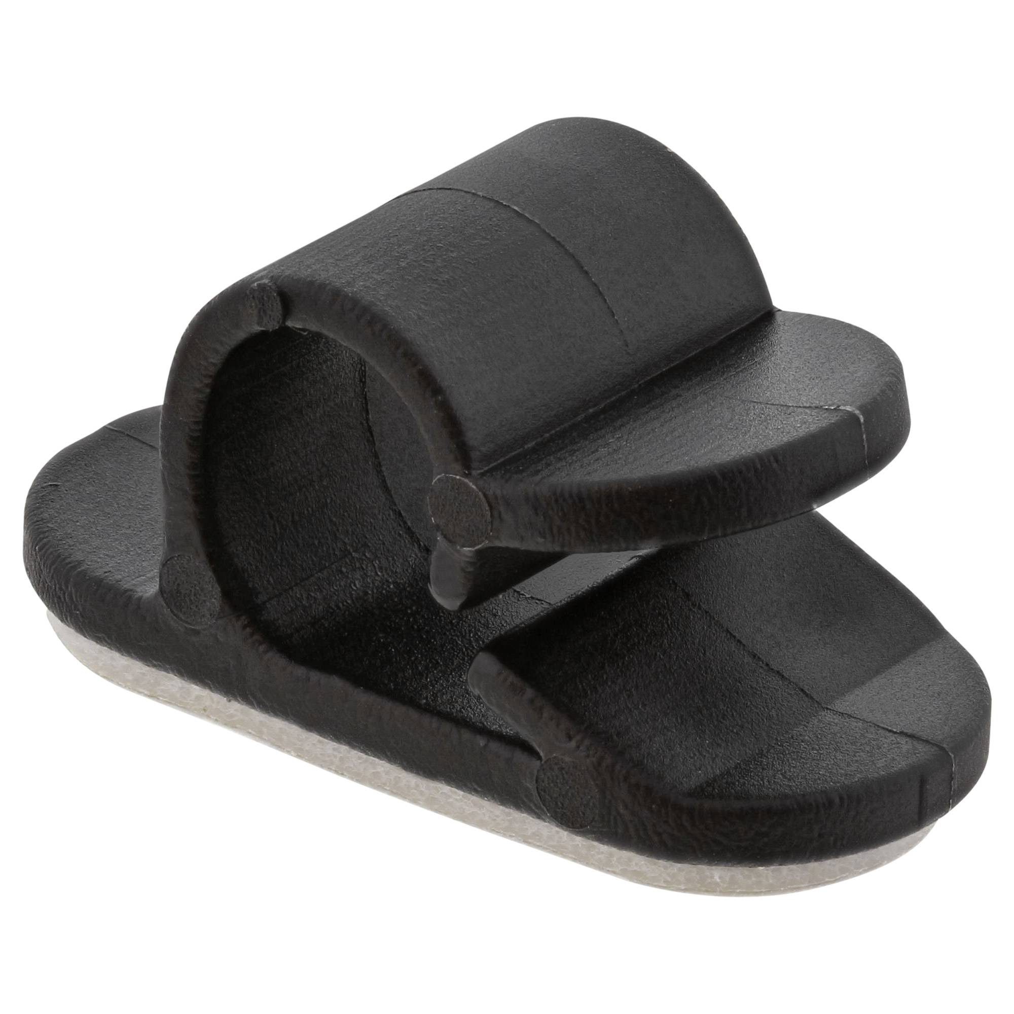 INLINE - 10er Pack Kabelmanager - mit Klebesockel - 2,8cm - schwarz