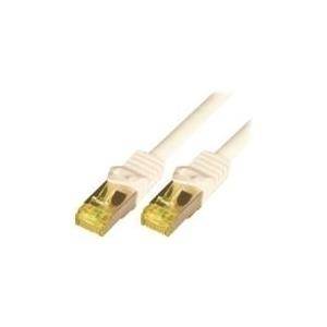 McabCat.7 Rohkabel S-FTP-PIMF-LSZH-0.50M-WHI 10Gigabit Ethernet 600MHzCat.7 Rohkabel Patchkabel, 2xRJ45 Cat.6a Stecker