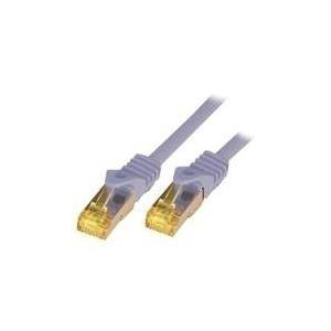 McabCat.7 Rohkabel S-FTP-PIMF-LSZH-1.00M-GRA 10Gigabit Ethernet 600MHzCat.7 Rohkabel Patchkabel, 2xRJ45 Cat.6a Stecker g