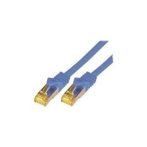McabCat.7 Rohkabel S-FTP-PIMF-LSZH-0.25M-BLU 10Gigabit Ethernet 600MHzCat.7 Rohkabel Patchkabel, 2xRJ45 Cat.6a Stecker